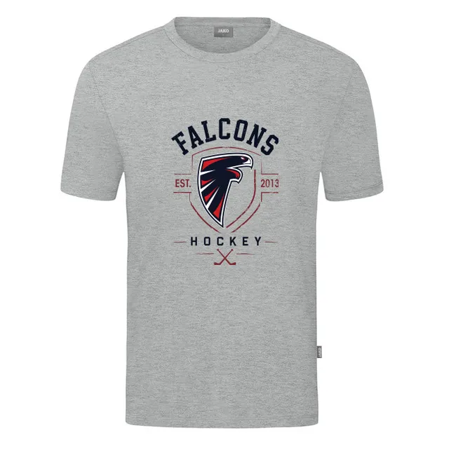 T-shirt · Grigia con stemma · HC Falcons